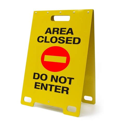 Area Closed Do Not Enter Portable A Frame Sign Bc Site Service