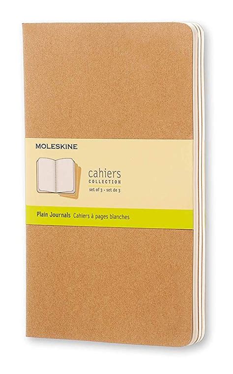 Moleskine Cahier Journal Soft Cover Large 5 X 825 Plainblank