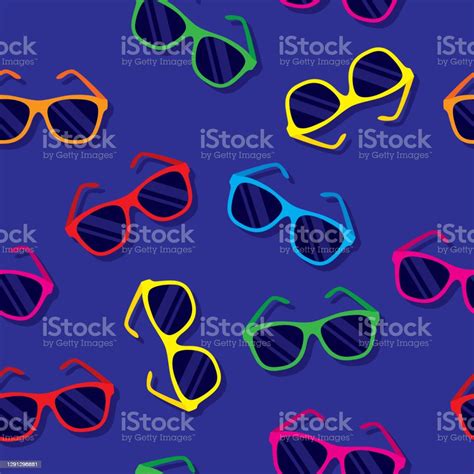 Sunglasses Pattern Colorful 3 Stock Illustration Download Image Now