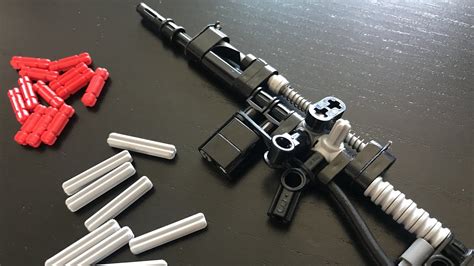 Spring Powered Fn Fal Mini Lego Gun Youtube