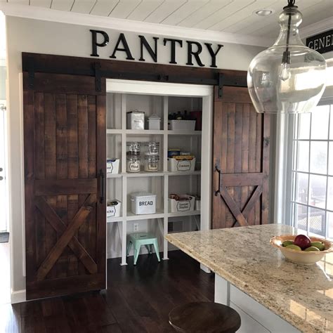 The thought of building a beautiful diy barn door media cabinet with plywood may sound a bit strange. Barn Doors Made For A Pantry | Furniture From The Barn