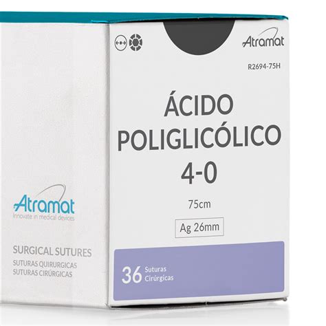 Fio De Sutura Acido Poliglicolico Violeta R2694 75h 36 Env