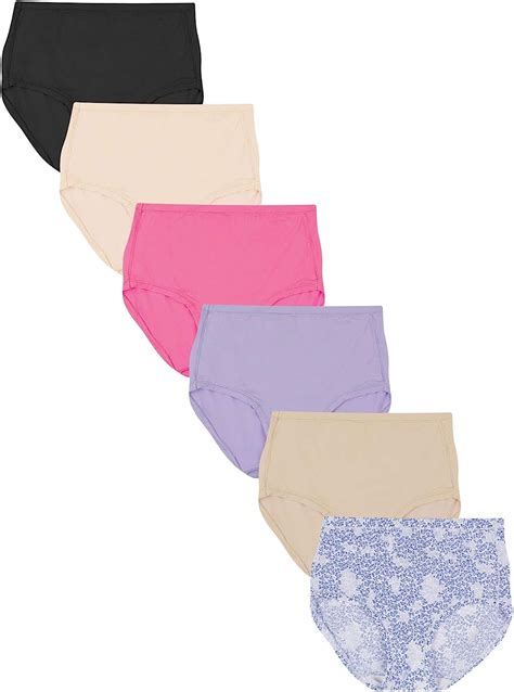 Hanes Womens Comfort Flex Fit Microfiber Brief Panty Pack Of 6 At