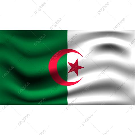 Waves 3d Transparent Png Algeria Flag Waving 3d Illustration Algeria