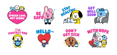 Line And International Vaccine Institute Release Bt21 Donation Stickers