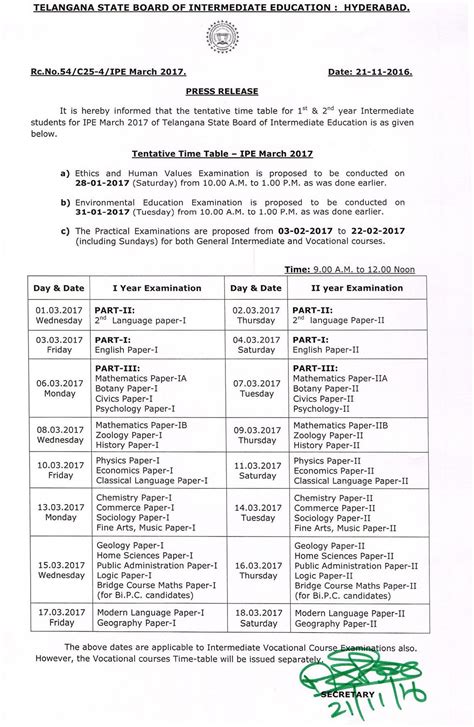 Most friendly ktm timetable is here. Telangana Inter 1st & 2nd Year Public Examinations Time ...