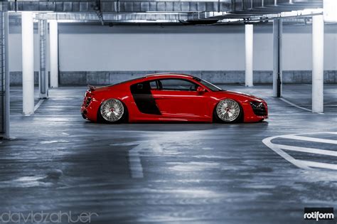 Screaming Red Audi R8 With Cbu 3pc Wheels By Rotiform — Gallery