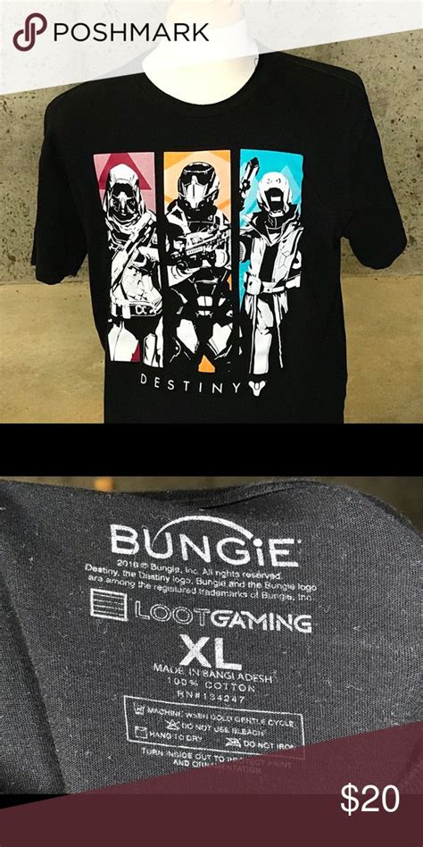 Bungie Destiny Loot Gaming T Shirt Size Xl Destiny Shirts Destiny