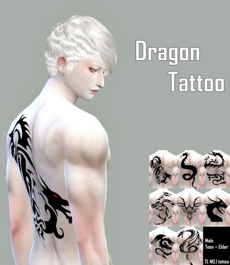 No1 Dragon Tattoo At Tl Lab Via Sims 4 Updates The Sims Sims 4