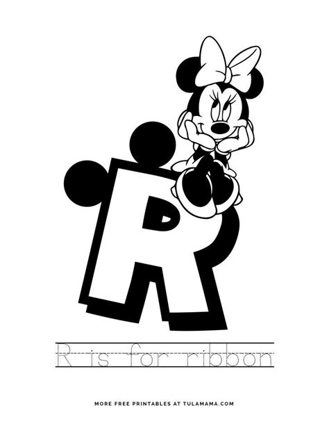 Free Printable Mickey Mouse Abc Letter Tracing For Preschoolers Abc