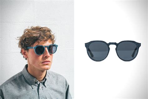 these sunglasses are made from denim