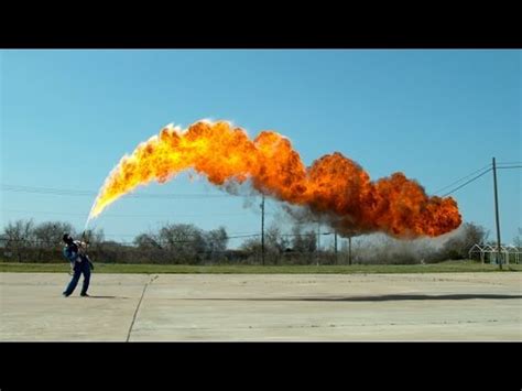 The Slow Mo Guys Slow Down A Flame Thrower And Its Stunning Video