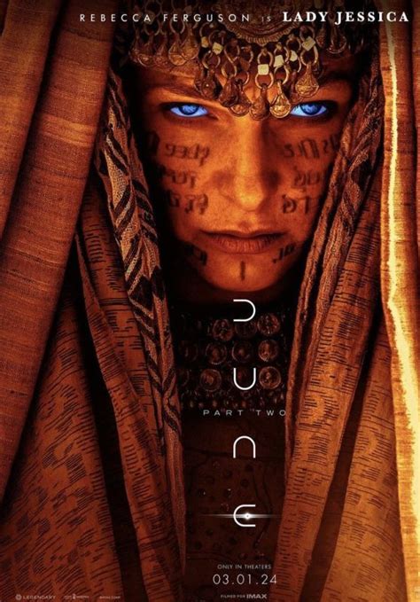 Rebecca Ferguson Dune Part Two 2024 Poster Celebmafia