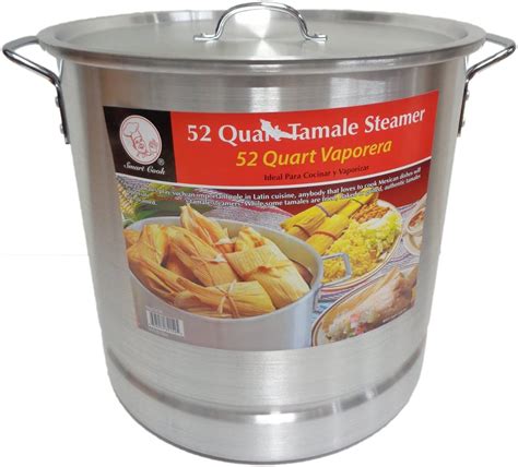 52 Qt Tamale Steamer Vaporera Stock Pot Premium Aluminum