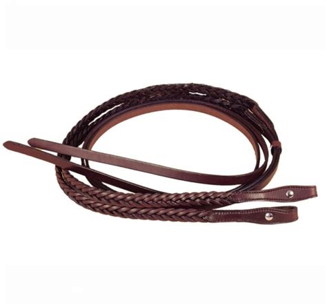 Braided Bridle Leather Rein Horse Reins Riding Reins At