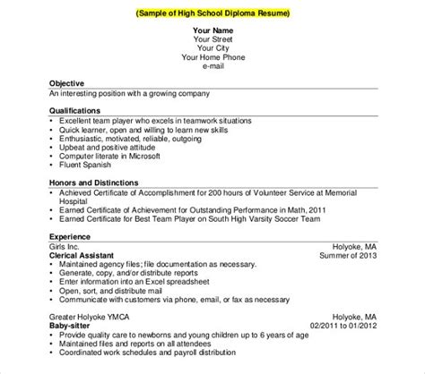 This tutorial is about how to create a cv for diploma engineers. High School Diploma Template Pdf