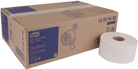 Tork Mini Jumbo Toilet Paper Roll White T2 Advanced 2 Ply 12 X 751