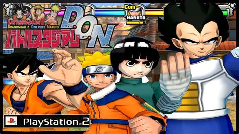 Battle Stadium Don Ps2 Goku Vs Naruto Vs Vegeta Vs Sasuke Vs Luffy