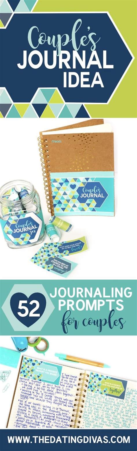 52 couples journal prompts for your journal jar couples journal marriage journal love and