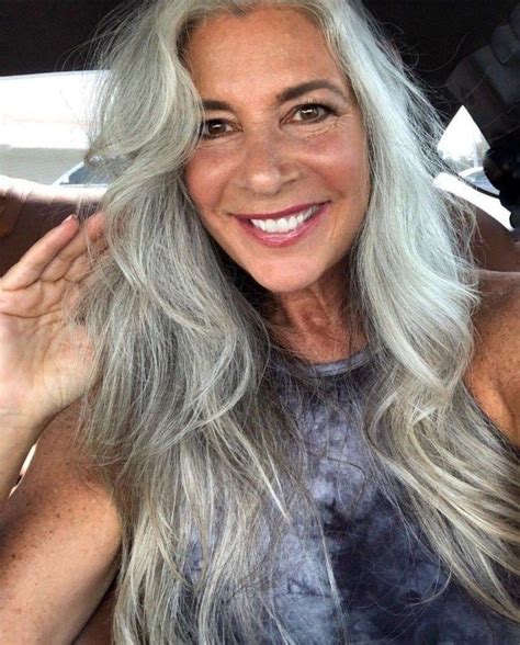 Cool Grey Hair Ideas For 2019 That Look Futuristic 45 Long Gray Hair