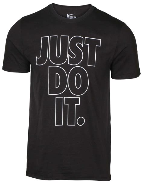 Nike Nike Mens Seasonal Just Do It Graphic T Shirt Black Walmart