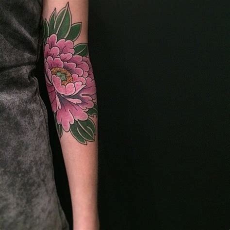 Pink Peony Flower Tattoo On Arm Best Tattoo Ideas Gallery