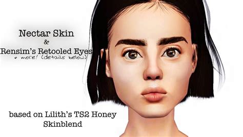 My Sims 3 Blog Nectar Skin And Rensims Retooled Eyes By Brnt Waffles