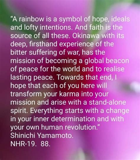 Ikeda Quotes Hope Symbol Okinawa Determination Missions Buddhism