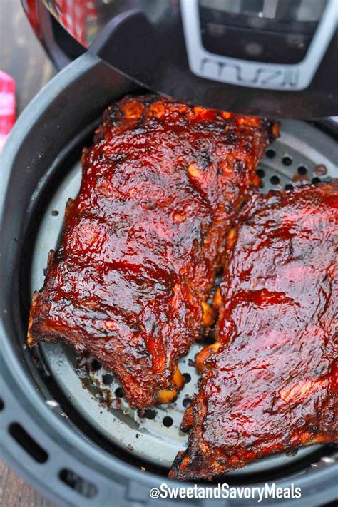 Air Fryer Pork Ribs Recipe Sweet And Savory Meals