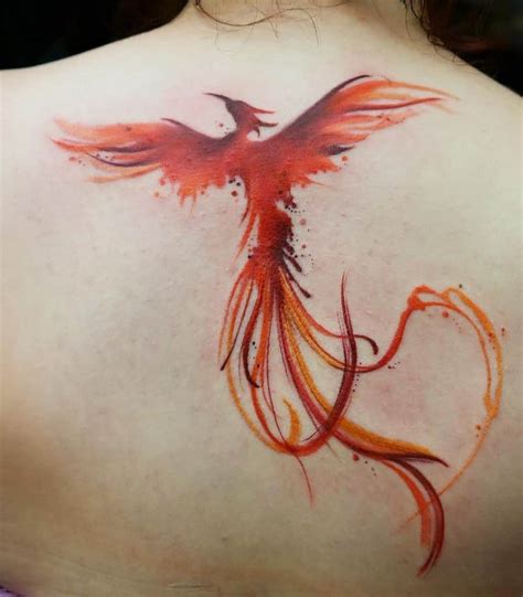 40 Watercolor Phoenix Tattoo Ideas