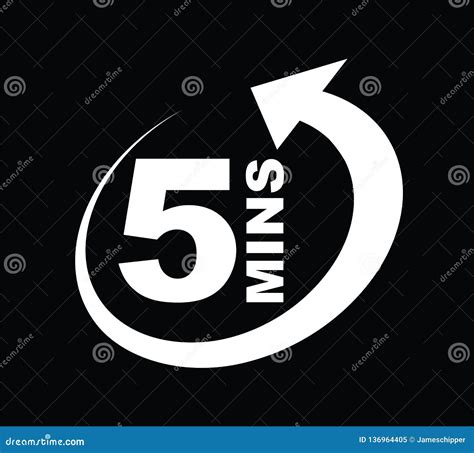 The 15 Minutes Icon Isolated On White Background Clock And Watch