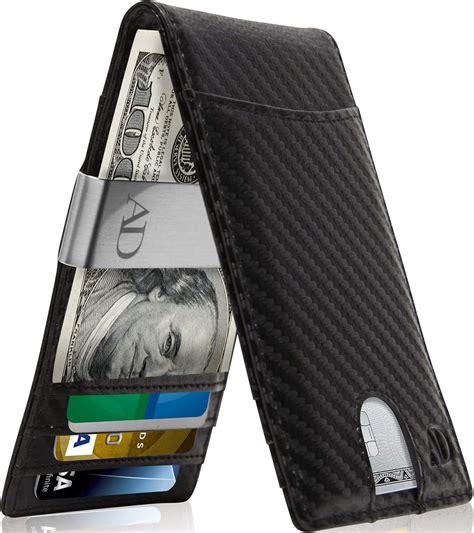 slim bifold wallets for men money clip wallet rfid front pocket thin minimalist mens wallet