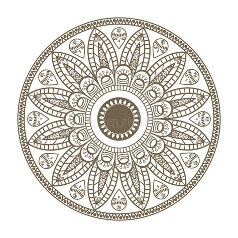 Mandala Design Bohemic Concept Stock Vector Illustration Of Identity