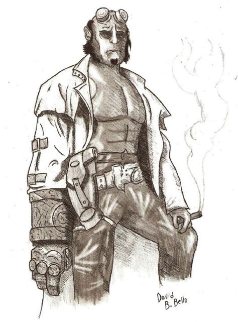 Hellboy Sketch By Excentric0 On Deviantart