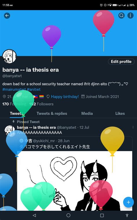 Banya Ia Thesis Era On Twitter Happy Birthday To Me Cheers To