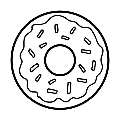 Descubrir Imagen Dibujos De Donuts Para Colorear Thptletrongtan Edu Vn