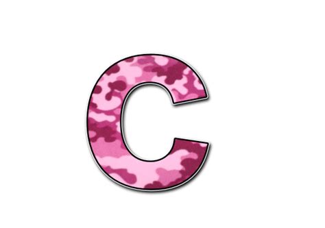 George Patton Alphabet Clipart Abc Letters Pink Camo Free Clip Art