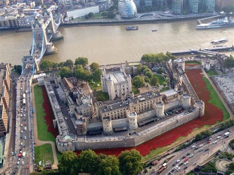 Tower Of London Poppies Aerial Views ☾ Pinterest