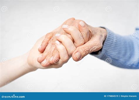 Young Hands Holding Old Hands Stock Image Image Of Pension Love