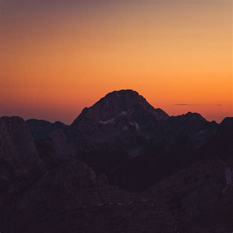 Orange Sky Landscape Sunset Mountains 8k Ipad Pro Wallpapers Free Download