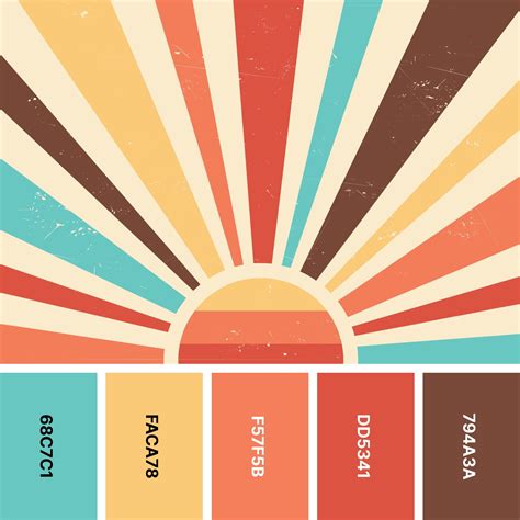 31 Retro Color Palettes For Throwback Designs Color Meanings