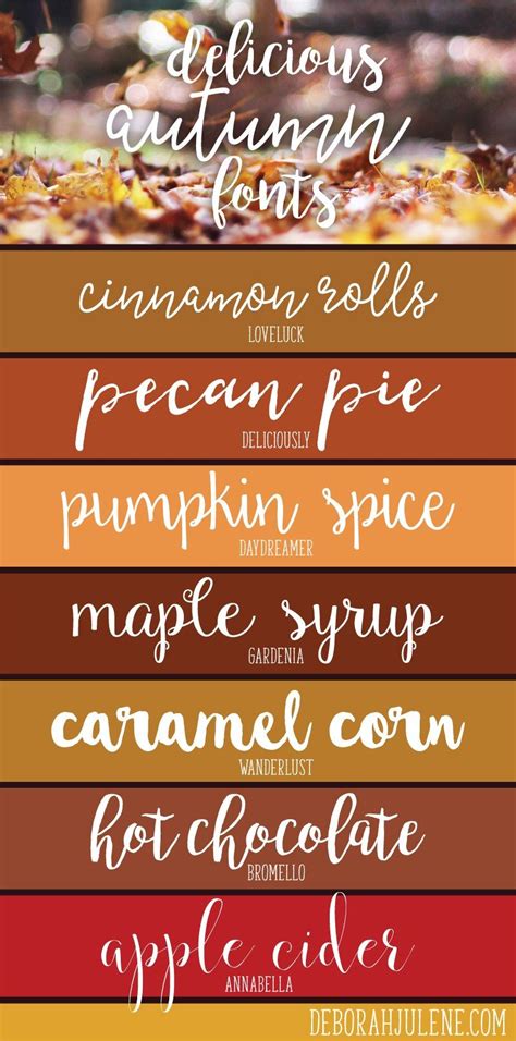 Delicious Autumn Fonts Cool Fonts Favorite Fonts Fonts