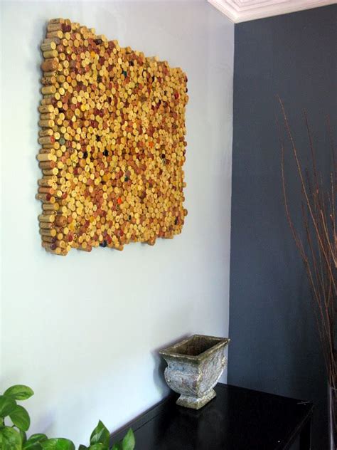 Stick Wine Corks Together And Hang It On Your Wall Cork Crafts Diy
