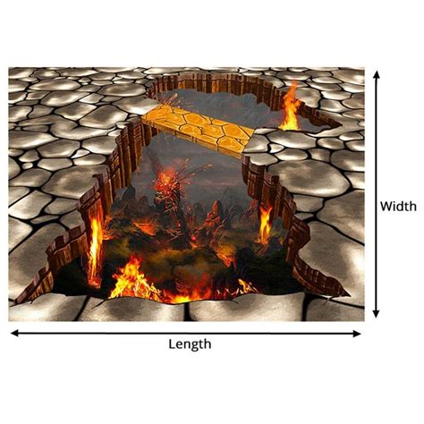 Custom 3d Volcanic Lava Parched Ground Mural Floor Wallpaper Etsy