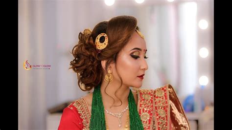 Nepali Bride Best Bridal Makeup Transformation Glowtoglow By Binita