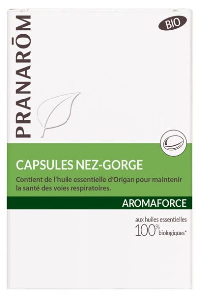 Capsules Nez Gorge Bio Pranarôm