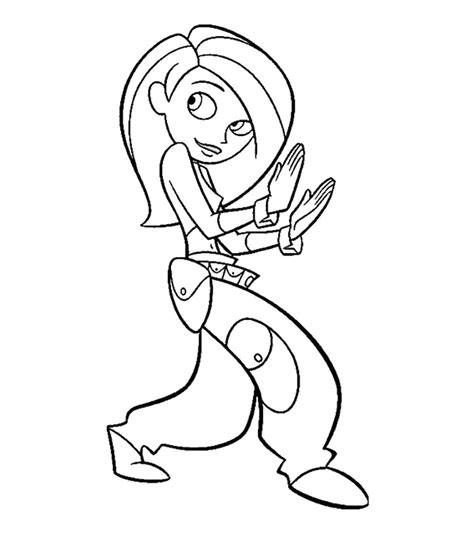 Kim Possible Coloring Pages To Print
