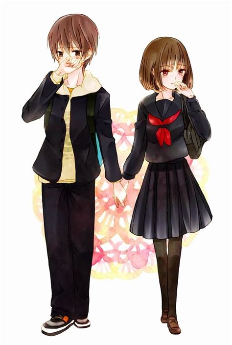Anime Couples Anime Boy And Girl Holding Hands