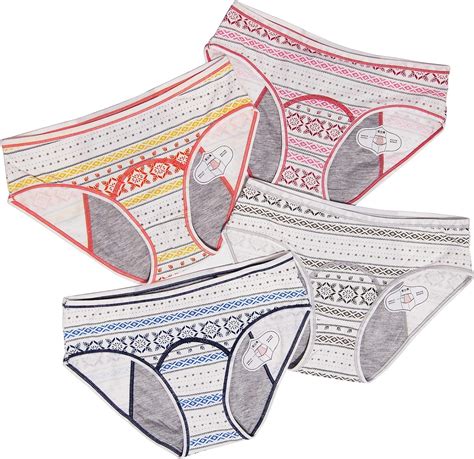 4 pack teen girls period panties leak proof menstrual underwear women heavy flow briefs at