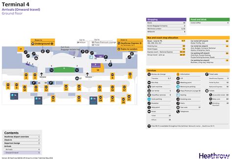 Heathrow Airport Map Lhr Printable Terminal Maps Shops Food